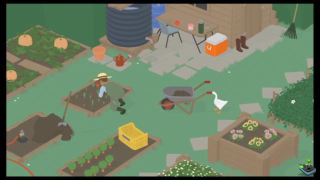 Untitled Goose Game - Cómo hacer que el jardinero use su sombrero para el sol