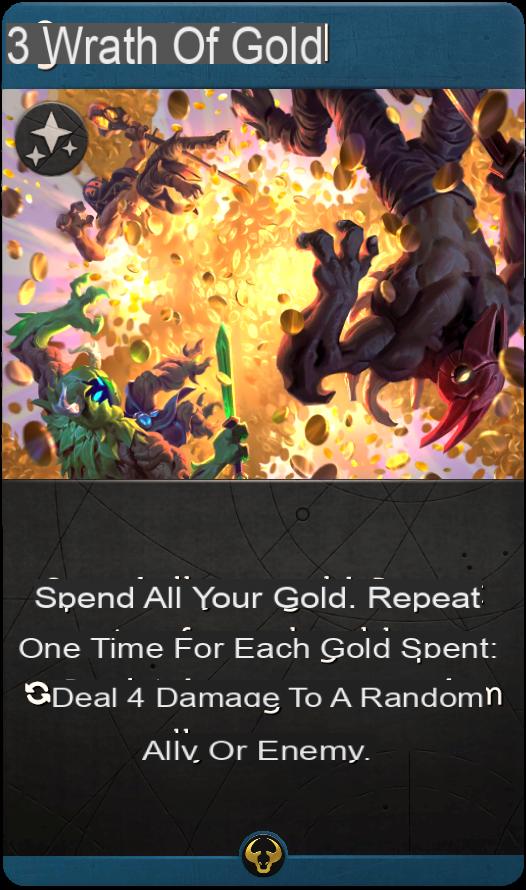 Artefato: Wrath of Gold Informações e detalhes do cartão