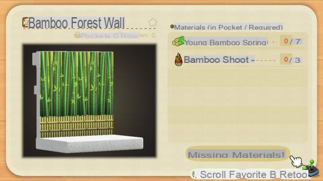 Giovane bambù primaverile, tutti i piani fai-da-te in Animal Crossing: New Horizons