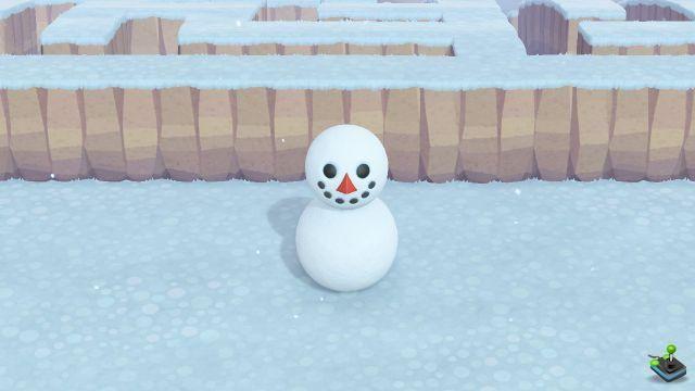 How to make a snowman in Animal Crossing: New Horizons?