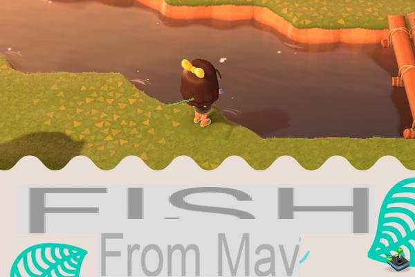 Pescado del mes de mayo en Animal Crossing New Horizons, hemisferio norte y sur
