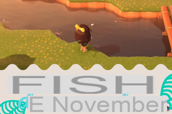 Fish of the month for November in Animal Crossing New Horizons, northern and southern hemisphere