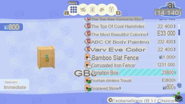 Caixa de doação Animal Crossing: New Horizons, para que serve?