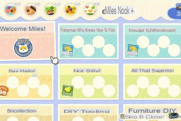 Animal Crossing New Horizons: Miles Nook, all program objectives