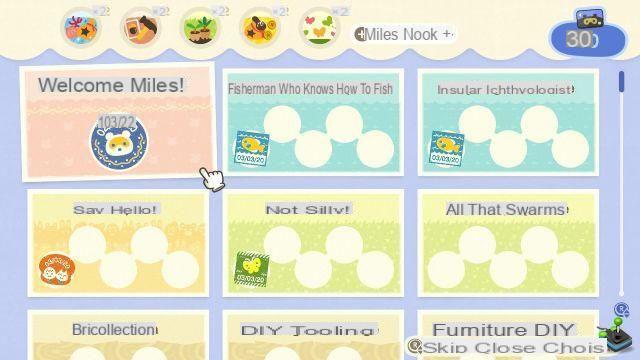 Animal Crossing New Horizons: Miles Nook, todos los objetivos del programa