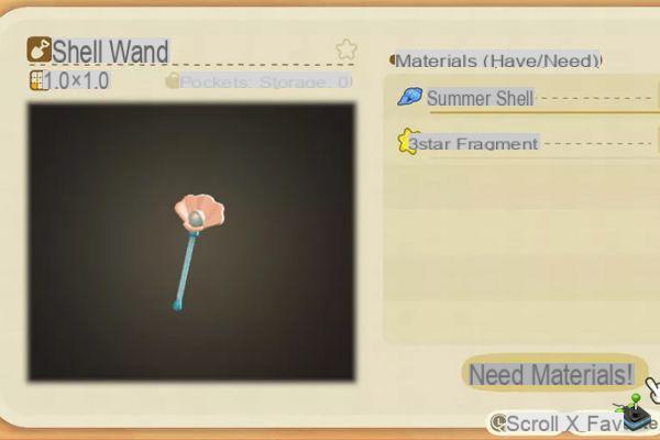 Seashell Wand in Animal Crossing: New Horizons
