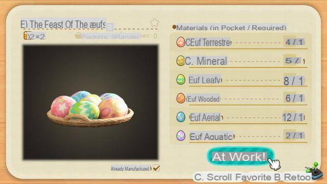 Animal Crossing New Horizons: All Easter and Egg Festival DIY plans and items