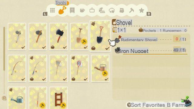 Animal Crossing New Horizons: Shovel, how to get the DIY plan?