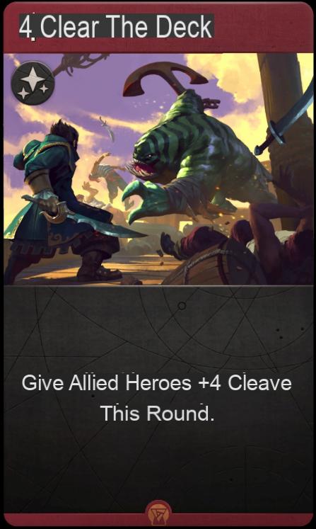 Artifact: Clear the Deck, info and card details