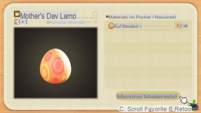 Egg Feast items in Animal Crossing New Horizons