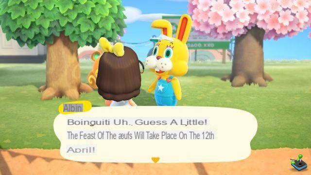 Animal Crossing New Horizons: Albin, Semana Santa y Festival del huevo