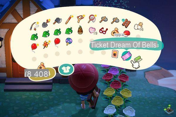Tickets dream of bells, what is it for in Animal Crossing: New Horizons?
