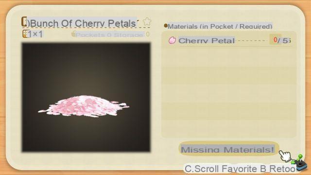 Sakura and cherry tree DIY plans, full list in Animal Crossing: New Horizons
