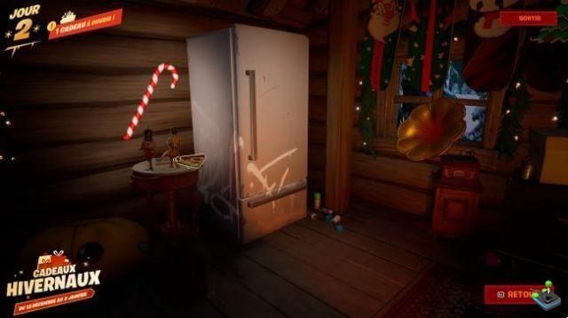 Visit the cozy Chalet every day in the hope of finding a slice of pizza, Winterfest 2022 challenge