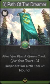 Artefato: Green cards, lista completa