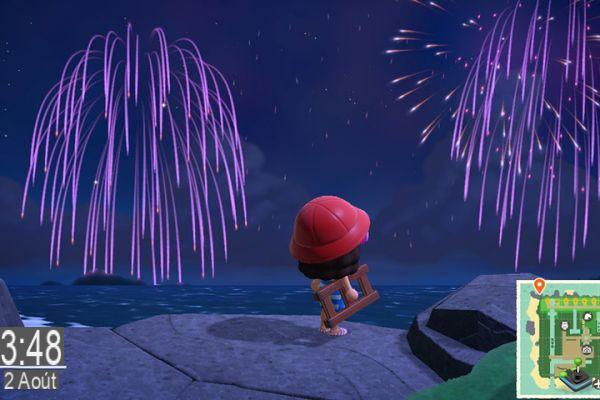 Fogos de artifício em Animal Crossing: New Horizons, datas e informações