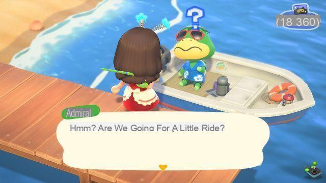Where is Admiral in Animal Crossing New Horizons?