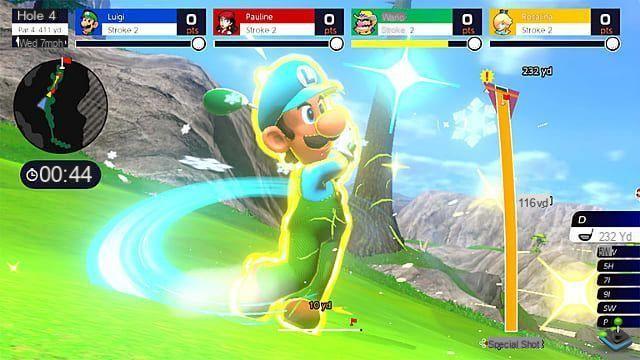 Mario Golf: Super Rush - Cómo usar Backspin y Topspin