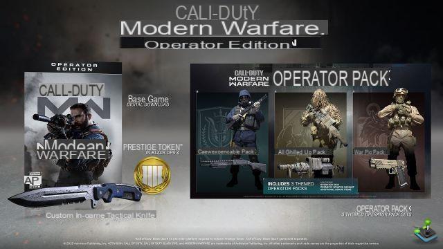 Call of Duty: Modern Warfare: Details of the different editions