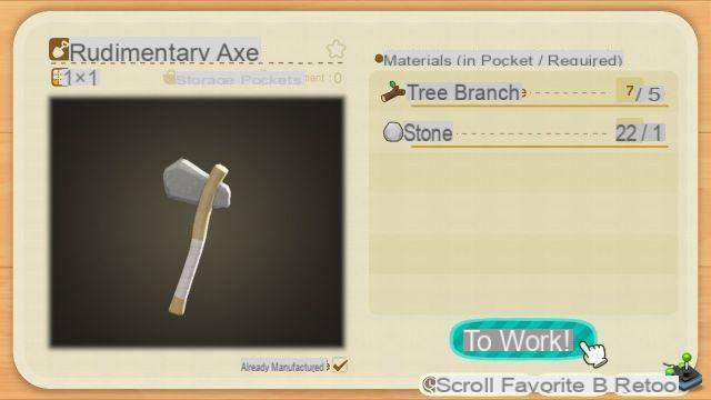 Animal Crossing New Horizons: Axe, how to get the DIY plan?