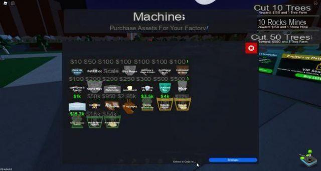 Roblox : Codes Factory Simulator (Fevrier 2022)