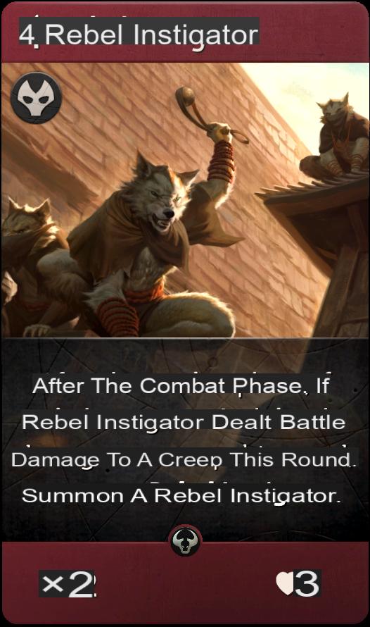 Artifact: Rebel Instigator Info and Card Details