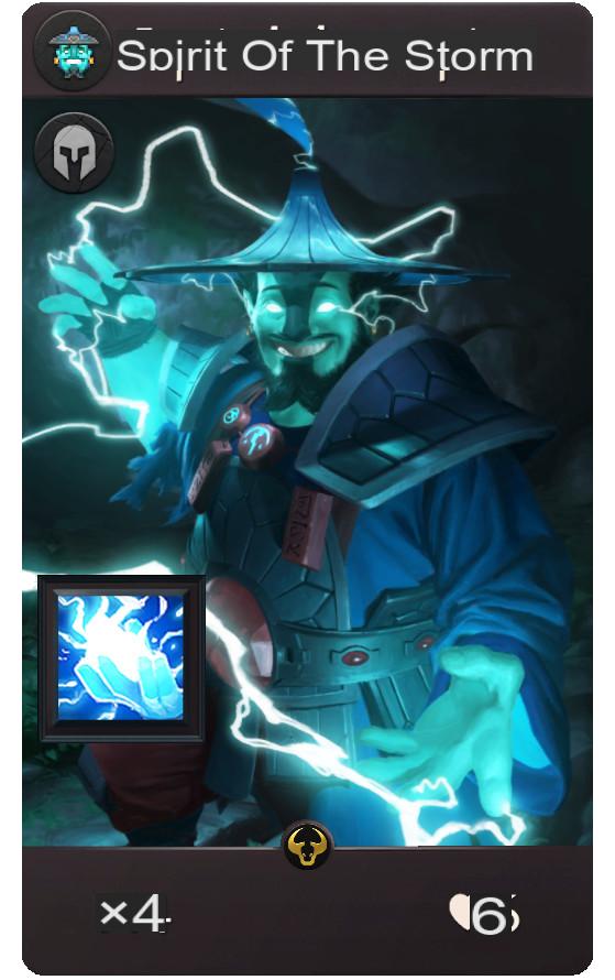Artefacto: Storm Spirit - Información de Storm Spirit y detalles de la tarjeta