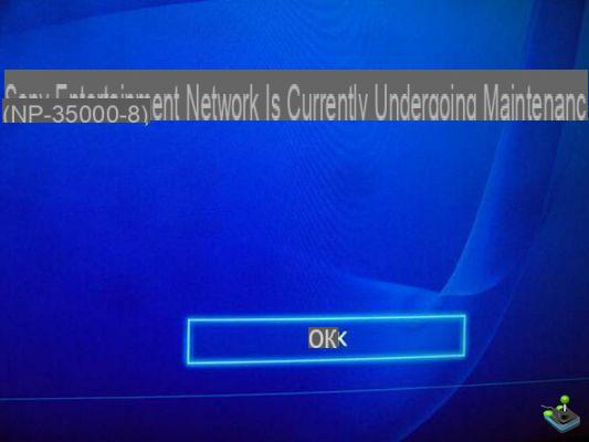 PlayStation Error Code NP-35000-8 Explanation