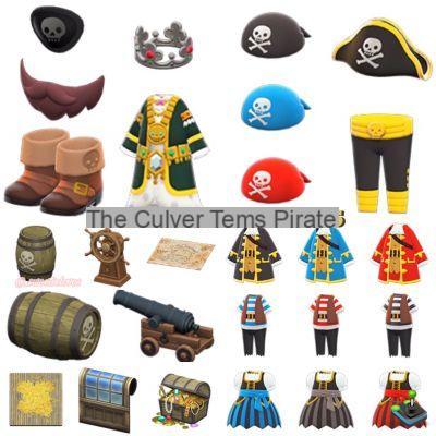 Pirata, todos os móveis Gullivarrr em Animal Crossing: New Horizons